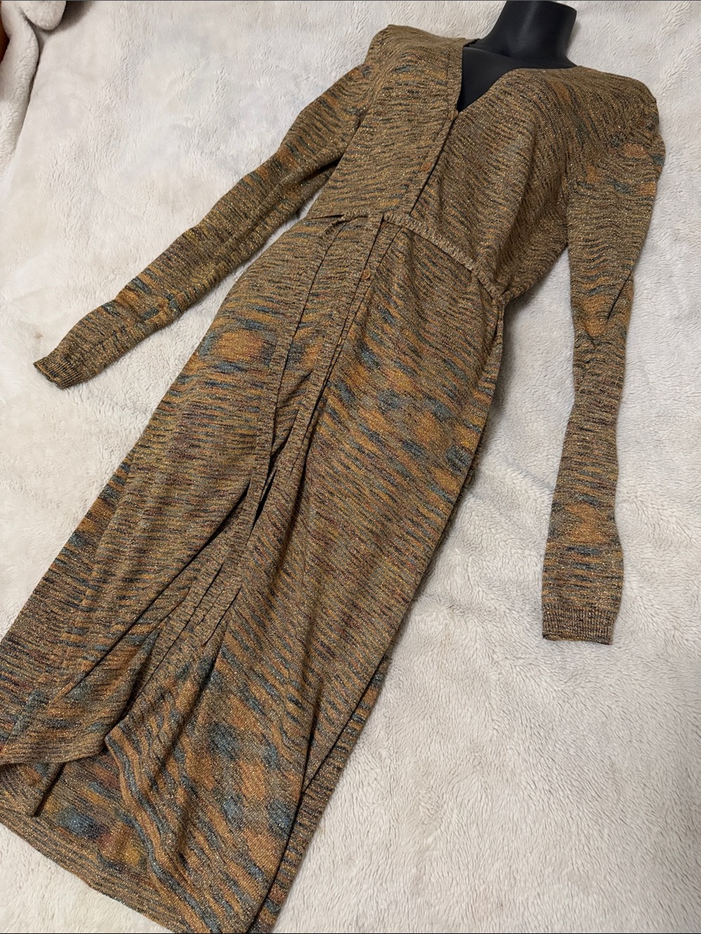 BCBGMaxAzria | Multicolor Marled Knit Cardigan Dress | NWOT | XS